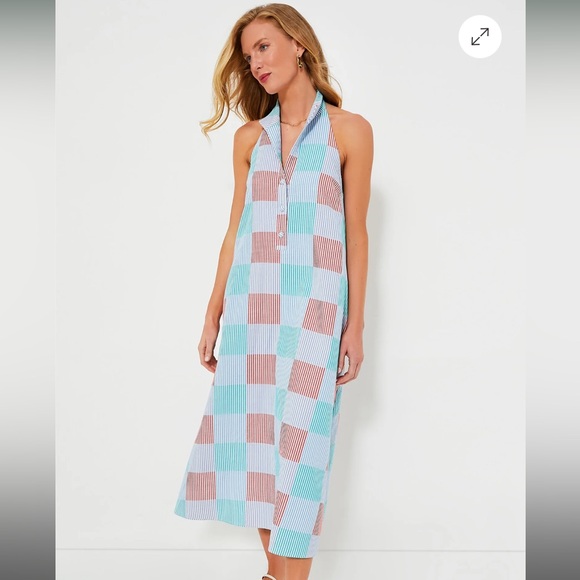 Tuckernuck Madras Seersucker Jagger Dress - Picture 1 of 4